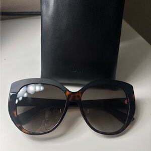 Dior Women's Black & Tortoiseshell Gradient Lens Sunglasses